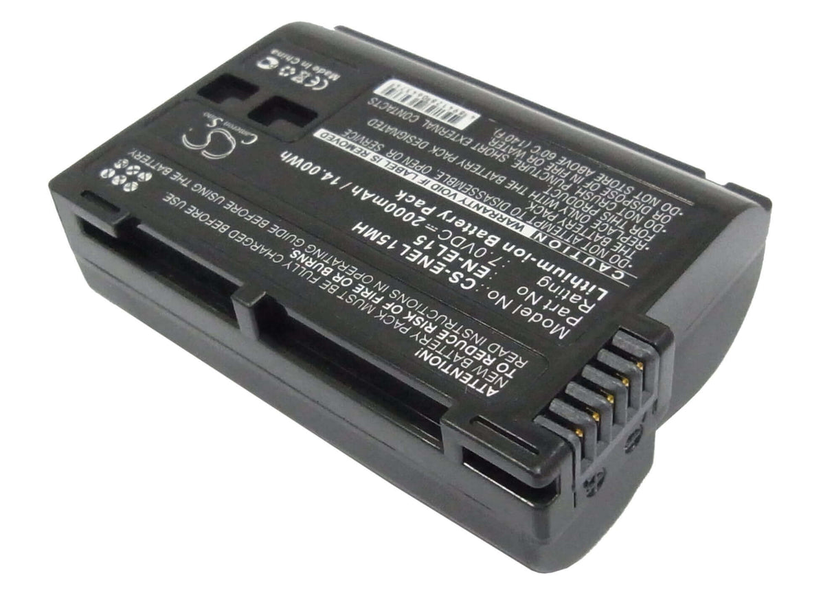 Battery For Nikon 1 V1, Coolpix D7000, 7v, 2000mah - 14.00wh Camera Cameron Sino Technology Limited   