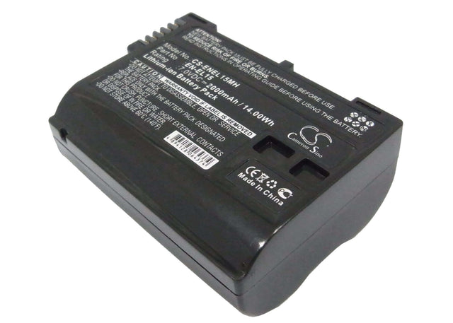 Battery For Nikon 1 V1, Coolpix D7000, 7v, 2000mah - 14.00wh Camera Cameron Sino Technology Limited   