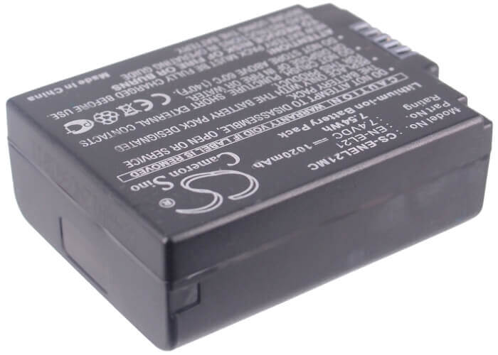 Battery For Nikon 1 V2 7.4v, 1020mah - 7.55wh Camera Cameron Sino Technology Limited   