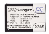 Battery For Nikon Coolpix P600, Coolpix P610, 3.8v, 1700mah - 6.46wh Camera Cameron Sino Technology Limited   