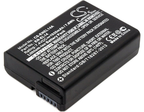 Battery For Nikon Coolpix P7000, Coolpix D5100, 7.4v, 1030mah - 7.62wh Camera Cameron Sino Technology Limited   