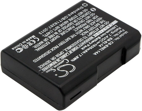 Battery For Nikon Coolpix P7000, Coolpix D5100, 7.4v, 1030mah - 7.62wh Camera Cameron Sino Technology Limited   