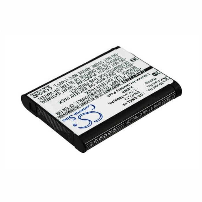 Battery For Nikon Coolpix S100, Coolpix S2500, 3.7v, 700mah - 2.59wh Camera Cameron Sino Technology Limited   