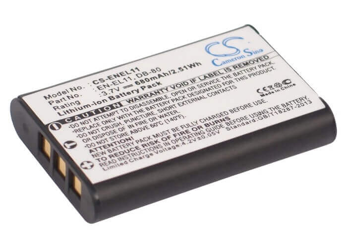 Battery For Nikon Coolpix S550, Coolpix S560 3.7v, 680mah - 2.52wh Camera Cameron Sino Technology Limited   