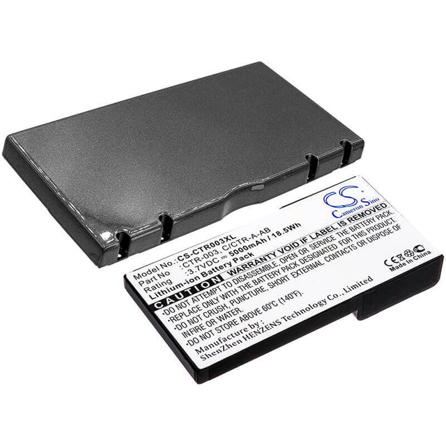 Battery For Nintendo 3ds, N3ds, Ctr-001 3.7v, 5000mah - 18.50wh Game Console Cameron Sino Technology Limited   