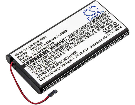 Battery For Nintendo, Hac-015, Hac-016, Hac-a-jcl-c0 3.7v, 520mah - 1.92wh Game Console Cameron Sino Technology Limited   