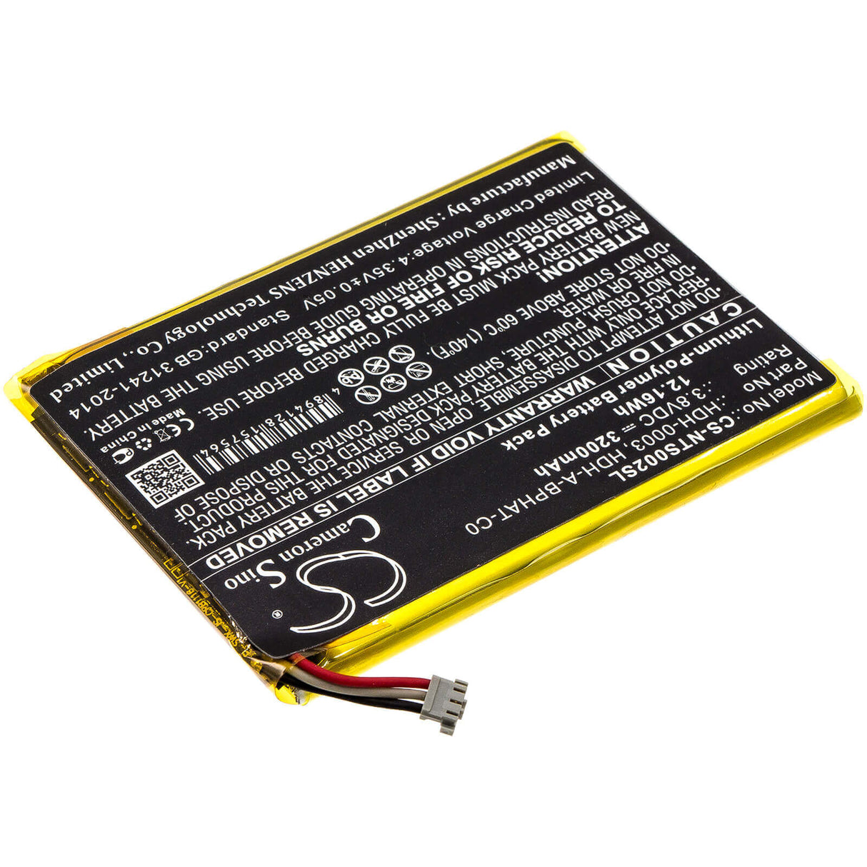 Battery For Nintendo, Hdh-001, Hdh-002, Switch Lite 3.8v, 3200mah - 12.16wh Game Console Cameron Sino Technology Limited   