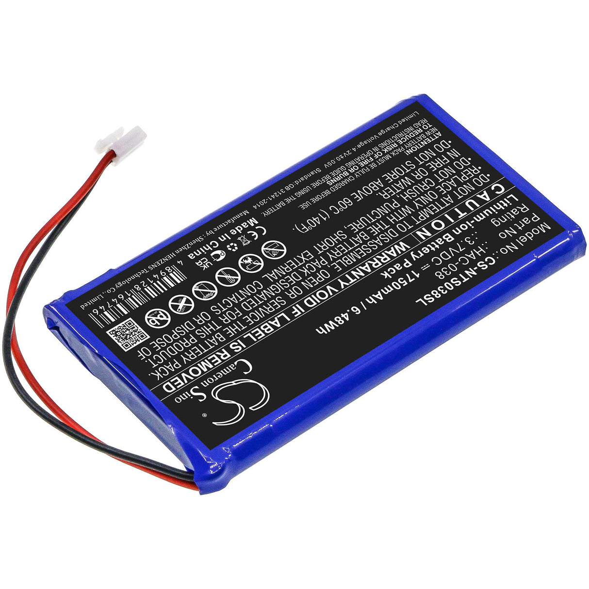 Battery For Nintendo, Home Circuit, Mario Kart Live 3.7v, 1750mah - 6.48wh Game Console Cameron Sino Technology Limited   