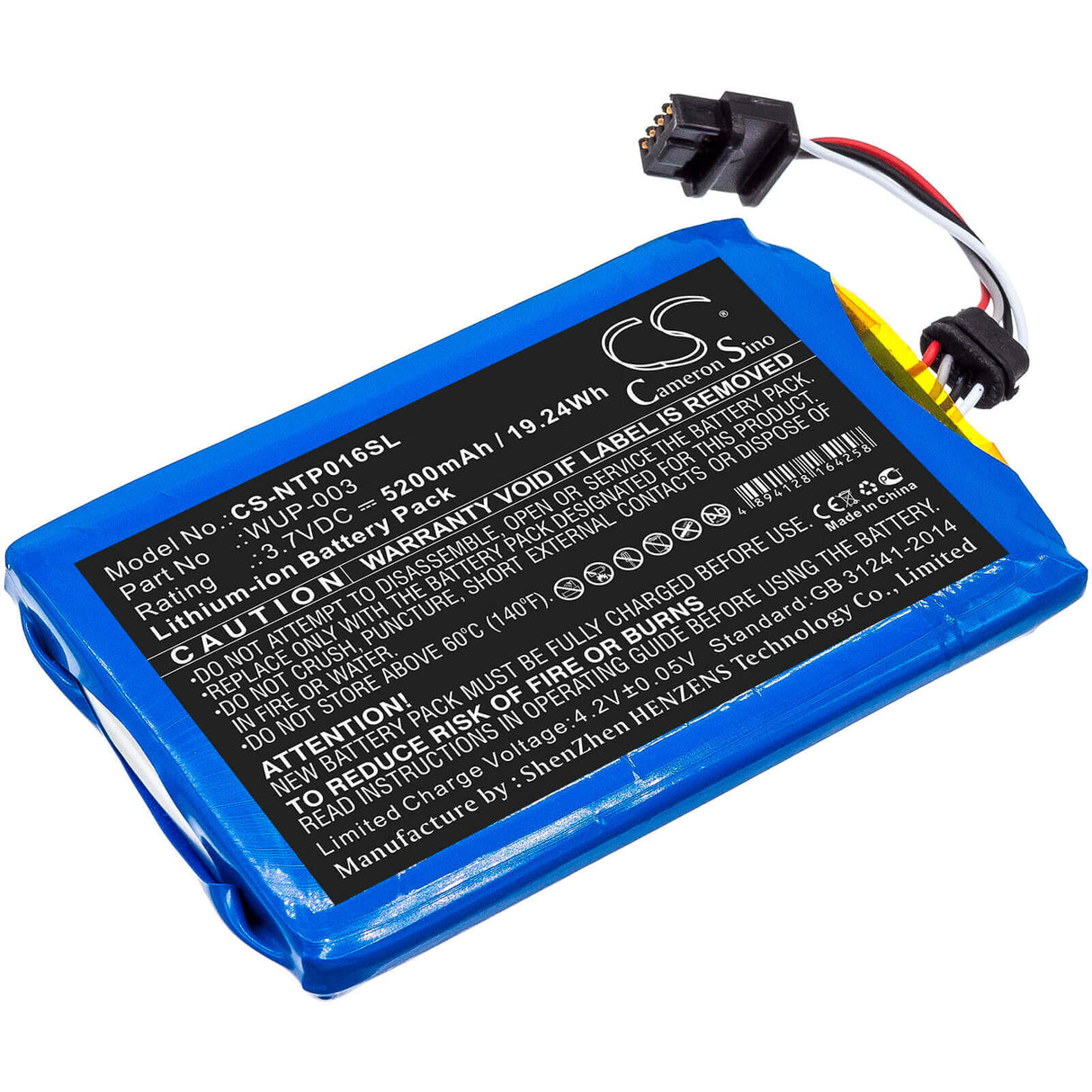 Battery For Nintendo, Wii U Gamepad Wup-003 3.7v, 5200mah - 19.24wh Game Console Cameron Sino Technology Limited   