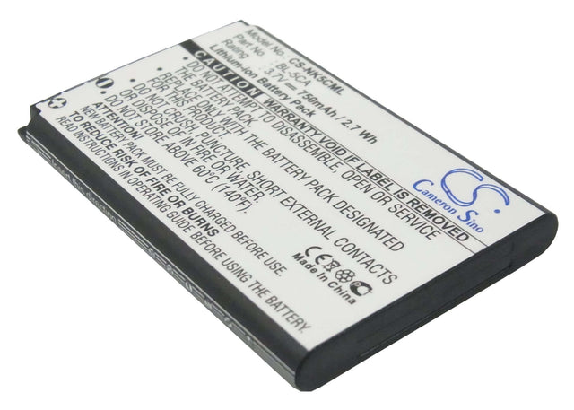 Battery For Nokia 1100, 1101, 1110 3.7v, 750mah - 2.78wh Barcode Scanner Cameron Sino Technology Limited   