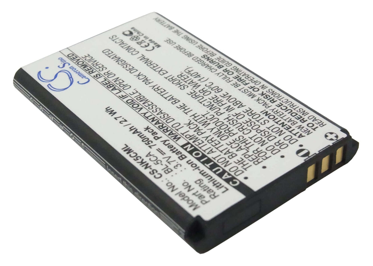 Battery For Nokia 1100, 1101, 1110 3.7v, 750mah - 2.78wh Barcode Scanner Cameron Sino Technology Limited   