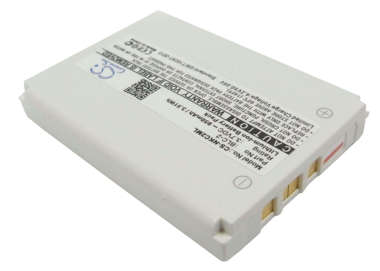 Battery For Nokia 1220, 1221, 1260 3.7v, 950mah - 3.52wh Batteries for Electronics Cameron Sino Technology Limited   