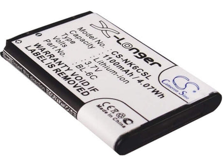 Battery For Nokia 2115i, 2116, 2116i 3.7v, 1100mah - 4.07wh Batteries for Electronics Cameron Sino Technology Limited   