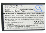 Battery For Nokia 2650, 2651, 2652 3.7v, 550mah - 2.04wh Batteries for Electronics Cameron Sino Technology Limited   