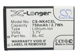 Battery For Nokia 2650, 2651, 2652 3.7v, 750mah - 2.78wh Batteries for Electronics Cameron Sino Technology Limited   