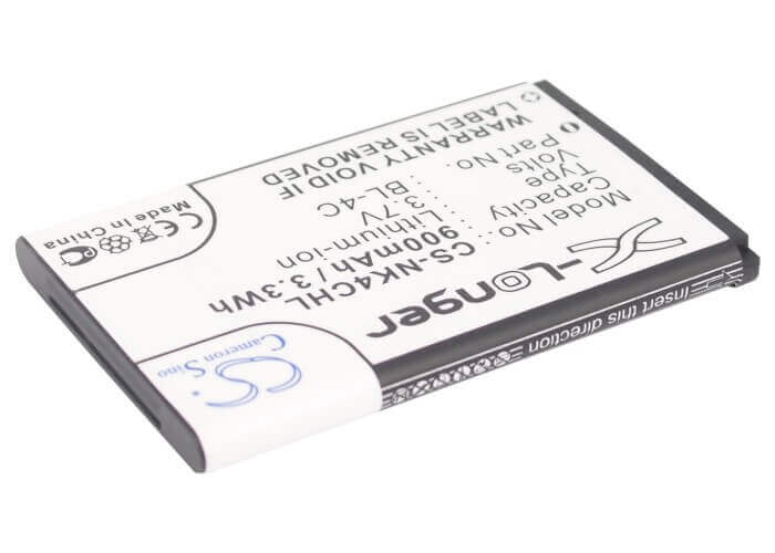 Battery For Nokia 2650, 2651, 2652 3.7v, 900mah - 3.33wh Batteries for Electronics Cameron Sino Technology Limited   