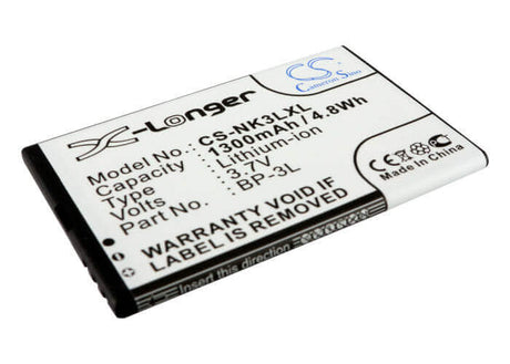 Battery For Nokia 303, 603, Lumia 710 3.7v, 1300mah - 4.81wh Batteries for Electronics Cameron Sino Technology Limited   