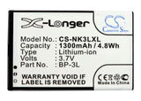 Battery For Nokia 303, 603, Lumia 710 3.7v, 1300mah - 4.81wh Batteries for Electronics Cameron Sino Technology Limited   