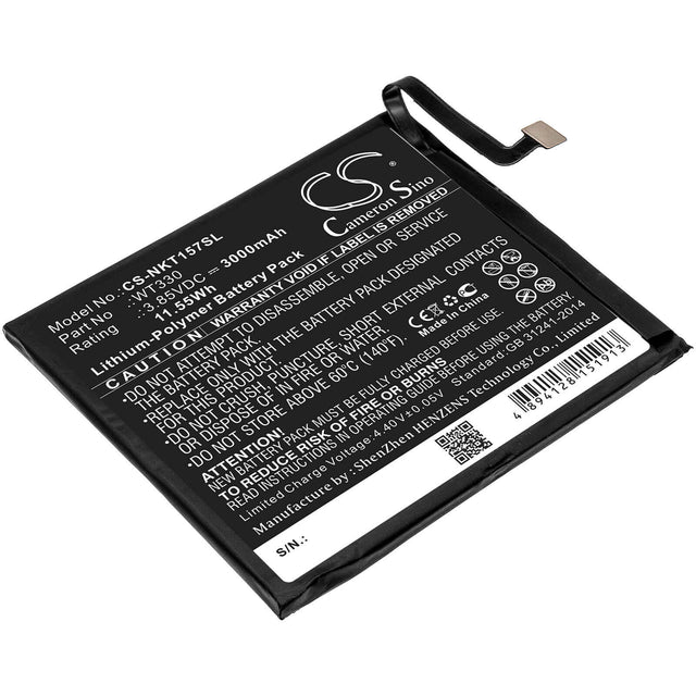 Battery For Nokia, 4.2, Ta-1150 Ta-1157 3.85v, 3000mah - 11.55wh Batteries for Electronics Cameron Sino Technology Limited   