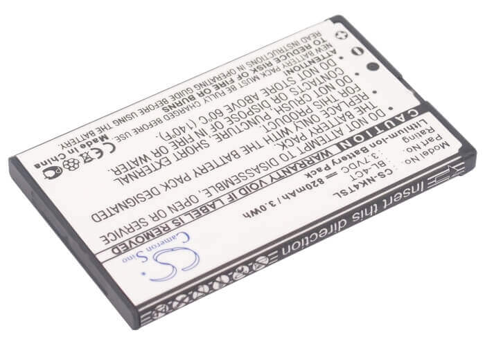 Battery For Nokia 5310, 6600 Fold, 7210 Supernova 3.7v, 820mah - 3.03wh Batteries for Electronics Cameron Sino Technology Limited   