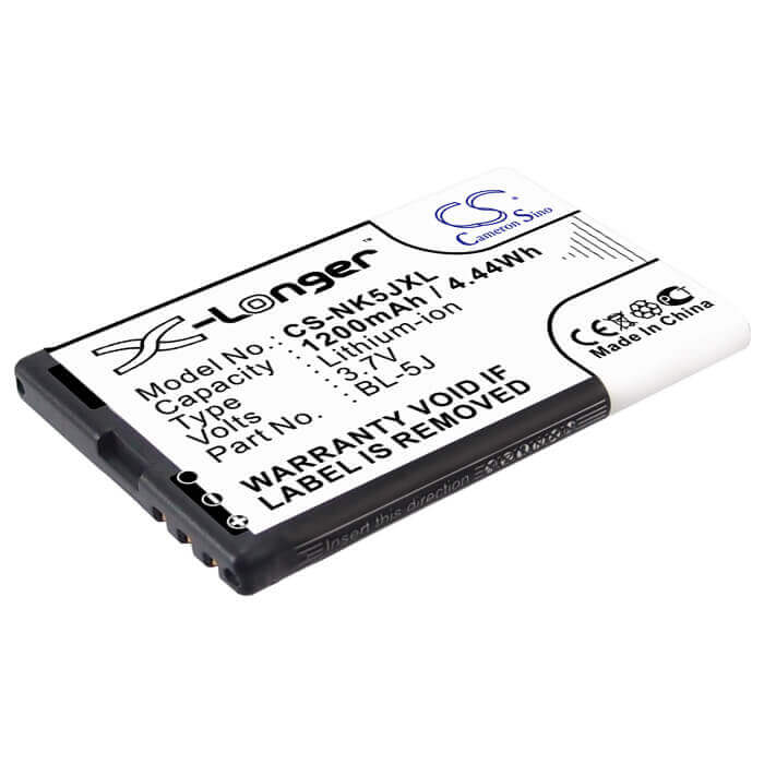 Battery For Nokia 5800, 5800t, 5800 Xpressmusic 3.7v, 1350mah - 5.00wh Mobile, SmartPhone Cameron Sino Technology Limited   