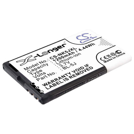 Battery For Nokia 5800, 5800t, 5800 Xpressmusic 3.7v, 1350mah - 5.00wh Batteries for Electronics Cameron Sino Technology Limited   