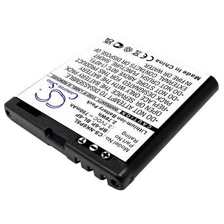 Battery For Nokia 6500, 6500c, 6500 Classic 3.7v, 830mah - 3.07wh Batteries for Electronics Cameron Sino Technology Limited   