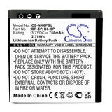 Battery For Nokia 6500, 6500c, 6500 Classic 3.7v, 830mah - 3.07wh Batteries for Electronics Cameron Sino Technology Limited   