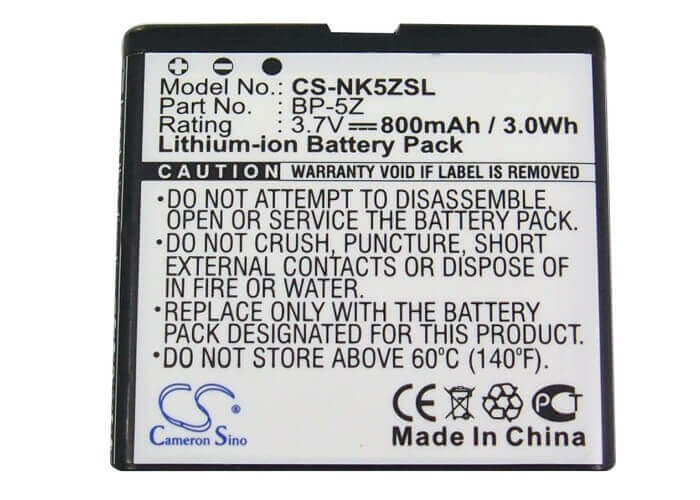 Battery For Nokia 700, Zeta N700 3.7v, 800mah - 2.96wh Batteries for Electronics Cameron Sino Technology Limited (Suspended)   