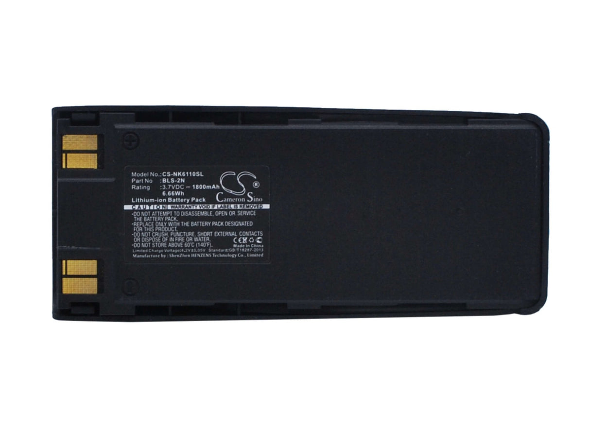 Battery For Nokia 7100, 6210i, 5110 3.7v, 1800mah - 6.66wh Batteries for Electronics Cameron Sino Technology Limited (Suspended)   