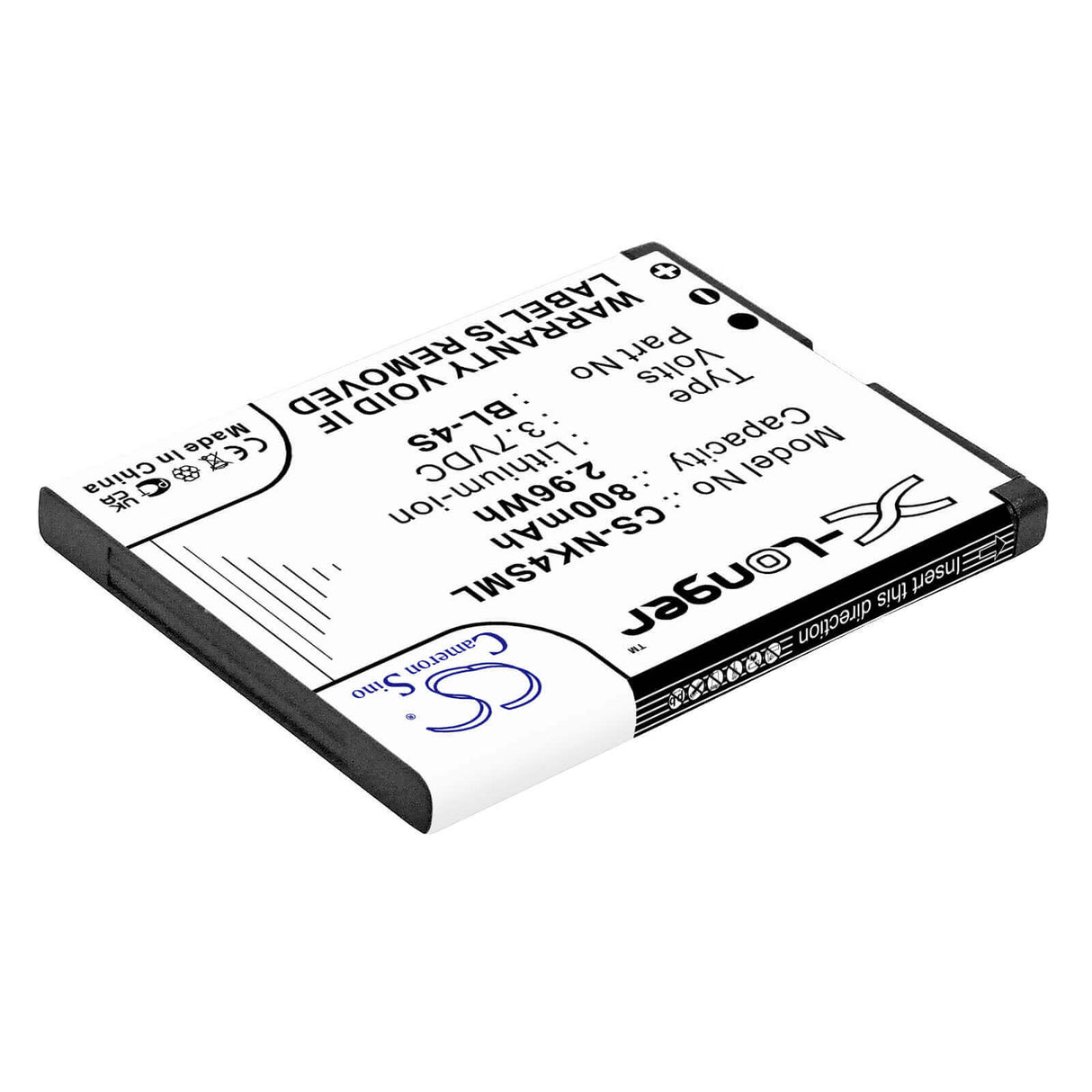 Battery For Nokia 7610, 7610s, 7610 Supernova 3.7v, 860mah - 3.18wh Batteries for Electronics Cameron Sino Technology Limited   