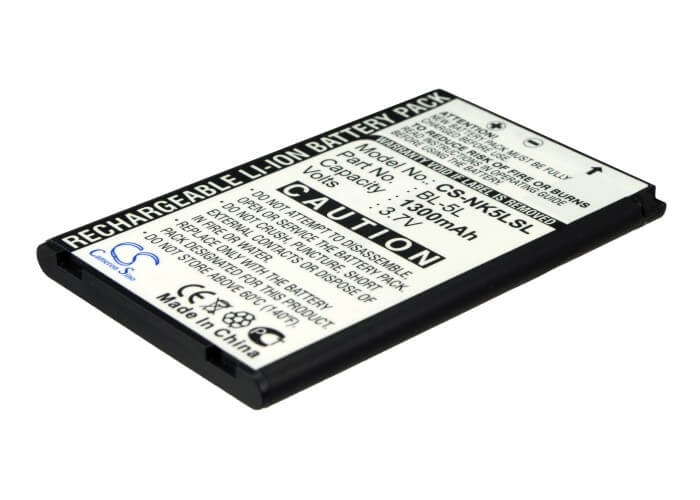 Battery For Nokia, 770, 7700, 7710, 9500, E61, E62, N800, N92 3.7v, 1300mah - 4.81wh Batteries for Electronics Cameron Sino Technology Limited   