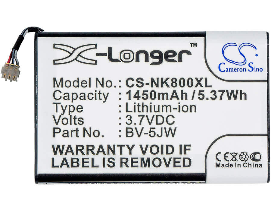 Battery For Nokia 800, Lumia 800, Lumia 800c 3.7v, 1450mah - 5.37wh Batteries for Electronics Cameron Sino Technology Limited   