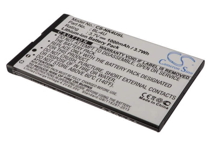 Battery For Nokia 8800 Arte, 8800 Sapphire Arte, 8800 Carbon Arte 3.7v, 1000mah - 3.70wh Batteries for Electronics Cameron Sino Technology Limited   