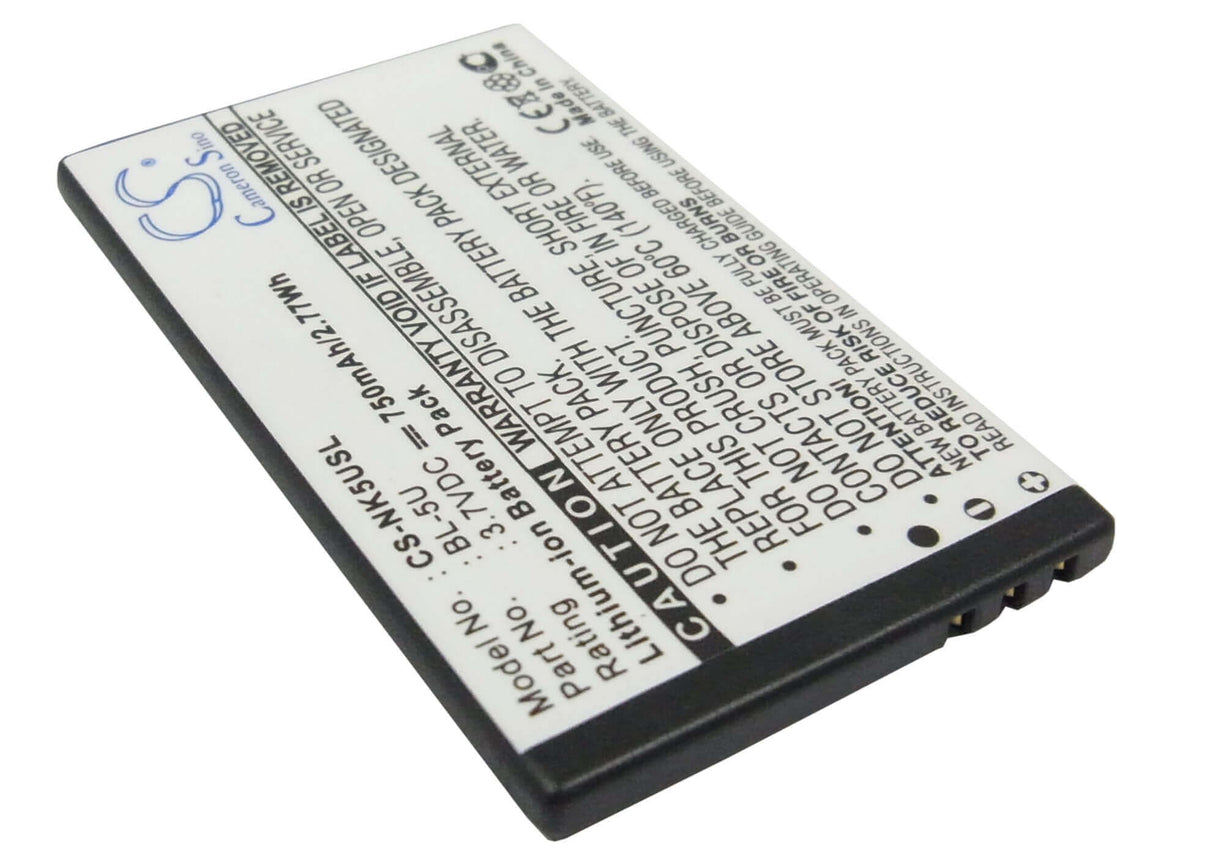 Battery For Nokia 8800e, 8900e, 8900i 3.7v, 750mah - 2.78wh Mobile, SmartPhone Cameron Sino Technology Limited   