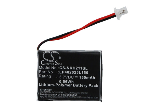 Battery For Nokia Hs-21w 3.7v, 150mah - 0.56wh Wireless Headset Cameron Sino Technology Limited   