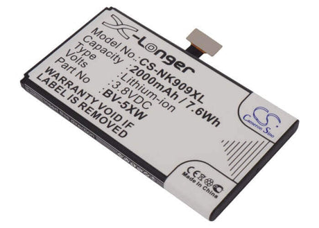 Battery For Nokia Lumia 1020, Lumia 909 3.8v, 2000mah - 7.60wh Mobile, SmartPhone Cameron Sino Technology Limited   