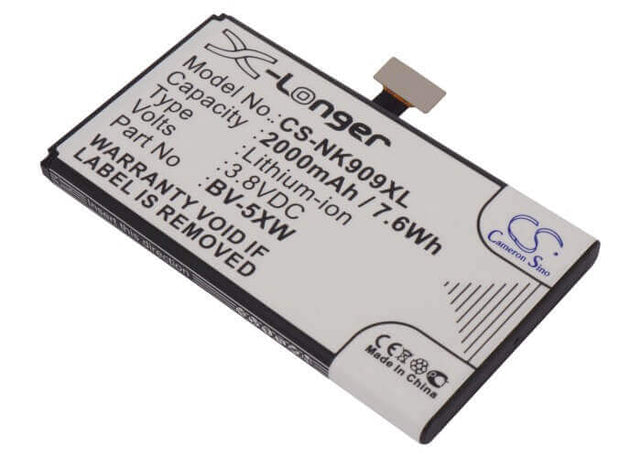 Battery For Nokia Lumia 1020, Lumia 909 3.8v, 2000mah - 7.60wh Batteries for Electronics Cameron Sino Technology Limited   