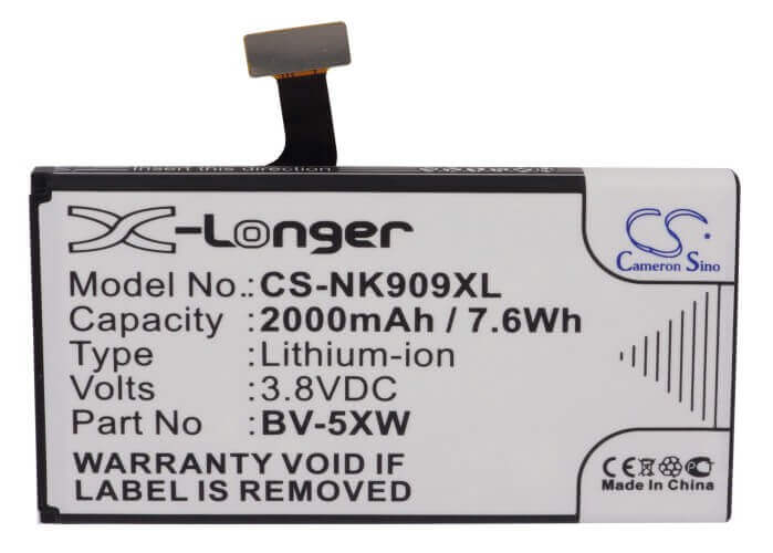 Battery For Nokia Lumia 1020, Lumia 909 3.8v, 2000mah - 7.60wh Batteries for Electronics Cameron Sino Technology Limited   