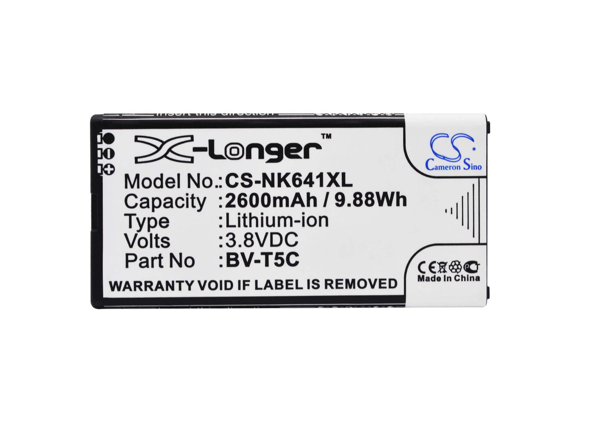 Battery For Nokia Lumia 640, Rm-1073 3.8v, 2600mah - 9.88wh Batteries for Electronics Cameron Sino Technology Limited   