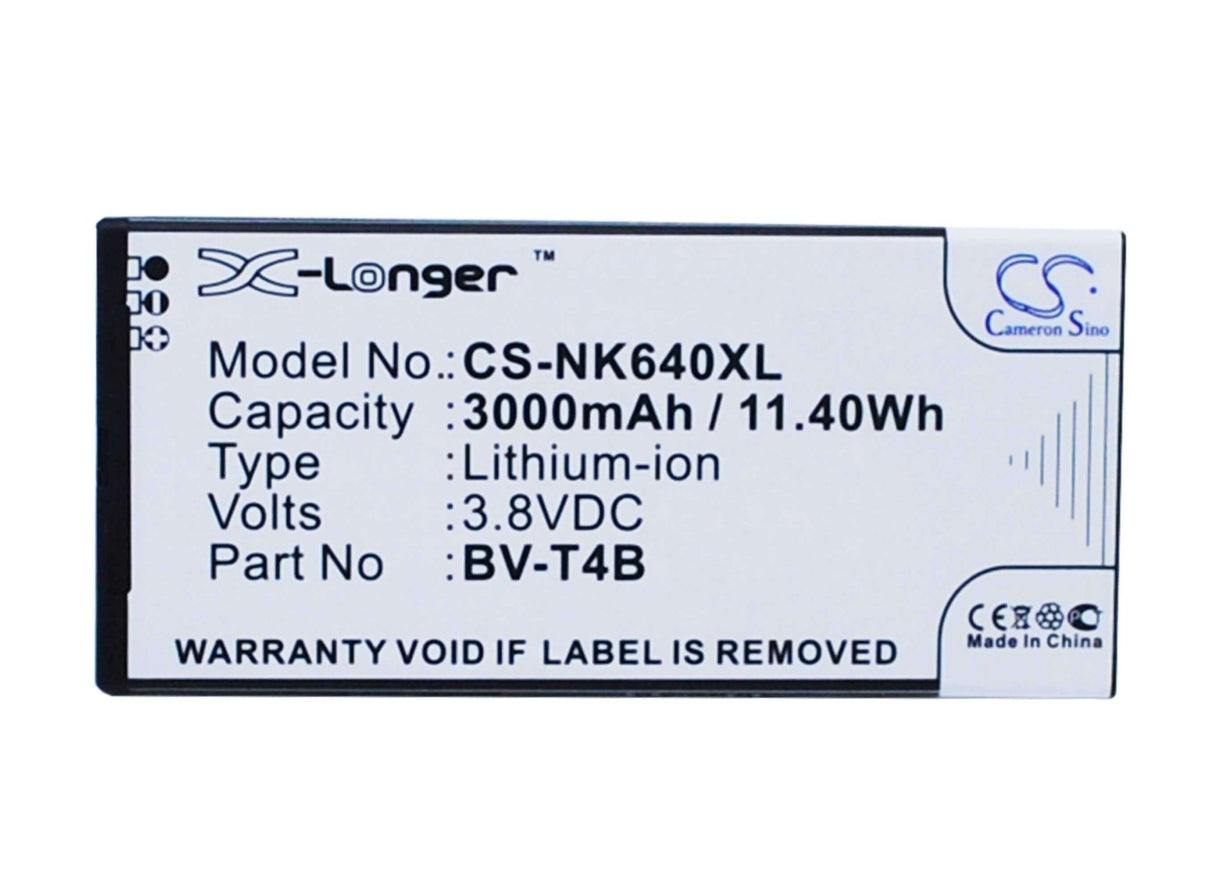 Battery For Nokia Lumia 640 Xl, Rm-1062, Rm-1063 3.8v, 3000mah - 11.40wh Batteries for Electronics Cameron Sino Technology Limited   