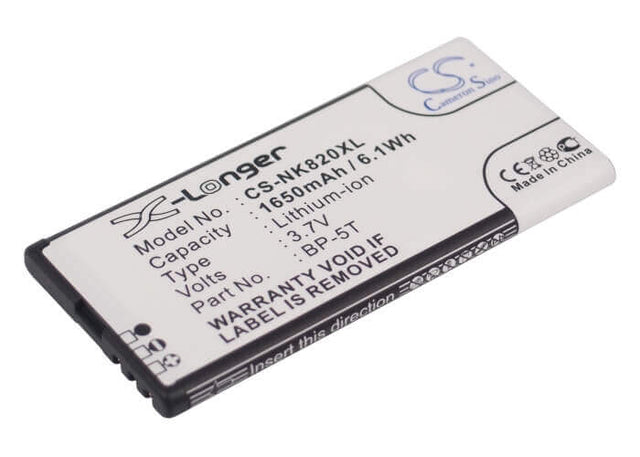 Battery For Nokia Lumia 820, Lumia 820.2, Arrow 3.7v, 1650mah - 6.11wh Batteries for Electronics Cameron Sino Technology Limited   