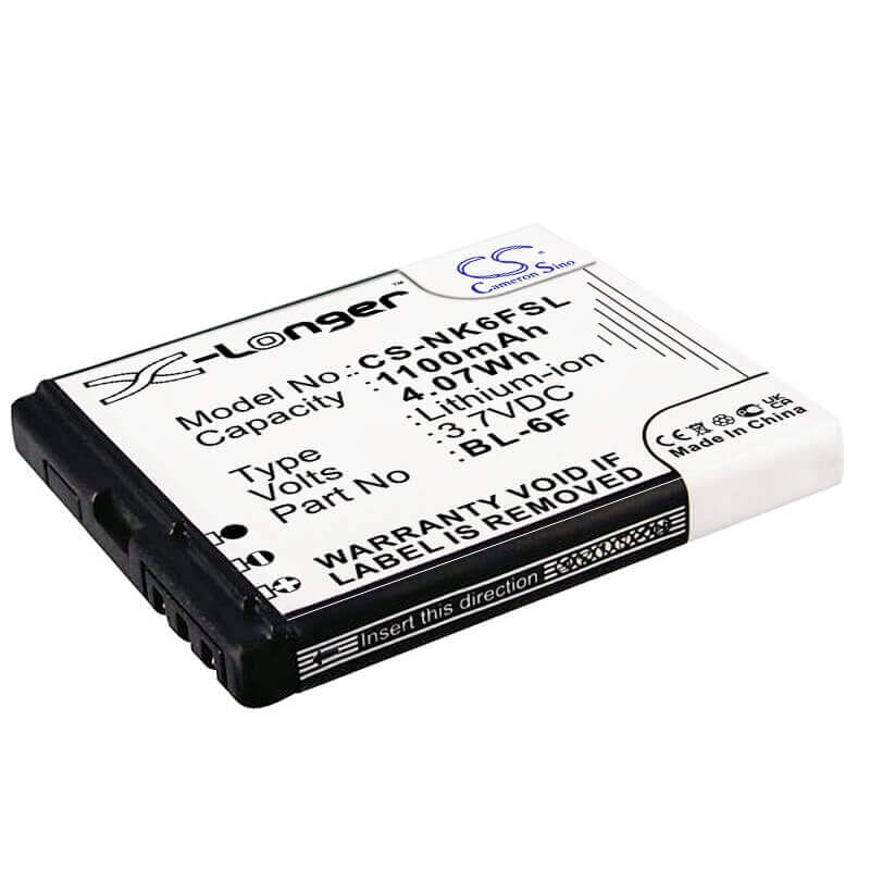 Battery For Nokia N95 8gb, N78, N79 3.7v, 1200mah - 4.44wh Mobile, SmartPhone Cameron Sino Technology Limited   