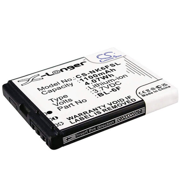 Battery For Nokia N95 8gb, N78, N79 3.7v, 1200mah - 4.44wh Batteries for Electronics Cameron Sino Technology Limited   