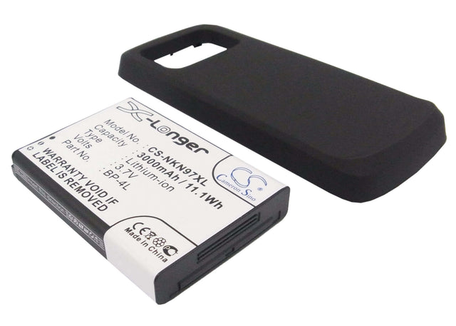 Battery For Nokia N97 Black Back Cover 3.7v, 3000mah - 11.10wh Batteries for Electronics Cameron Sino Technology Limited   