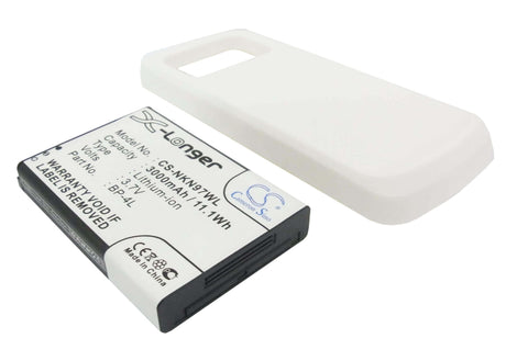 Battery For Nokia N97 White Back Cover 3.7v, 3000mah - 11.10wh Batteries for Electronics Cameron Sino Technology Limited   