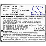 Battery For Nokia, Nokia 1 Plus, Ta-1111, Ta-1123 3.85v, 2400mah - 9.24wh Batteries for Electronics Cameron Sino Technology Limited   