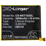 Battery For Nokia, Nokia 3, Ta-1020, Ta-1028, Ta-1032, Ta-1038 3.85v, 2600mah - 10.01wh Batteries for Electronics Cameron Sino Technology Limited   