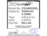 Battery For Nokia Tesla, Rm-1141 3.8v, 2200mah - 8.36wh Batteries for Electronics Cameron Sino Technology Limited   