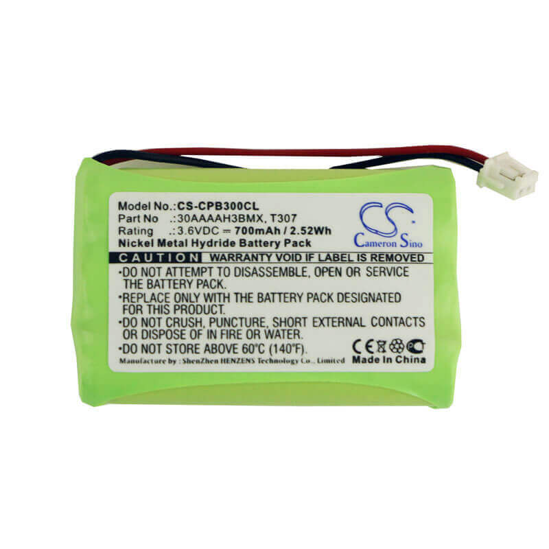 Battery For Ntl, D4000, D4001, D4100 3.6v, 300mah - 1.08wh Cordless Phone Cameron Sino Technology Limited (Cordless Phone)   